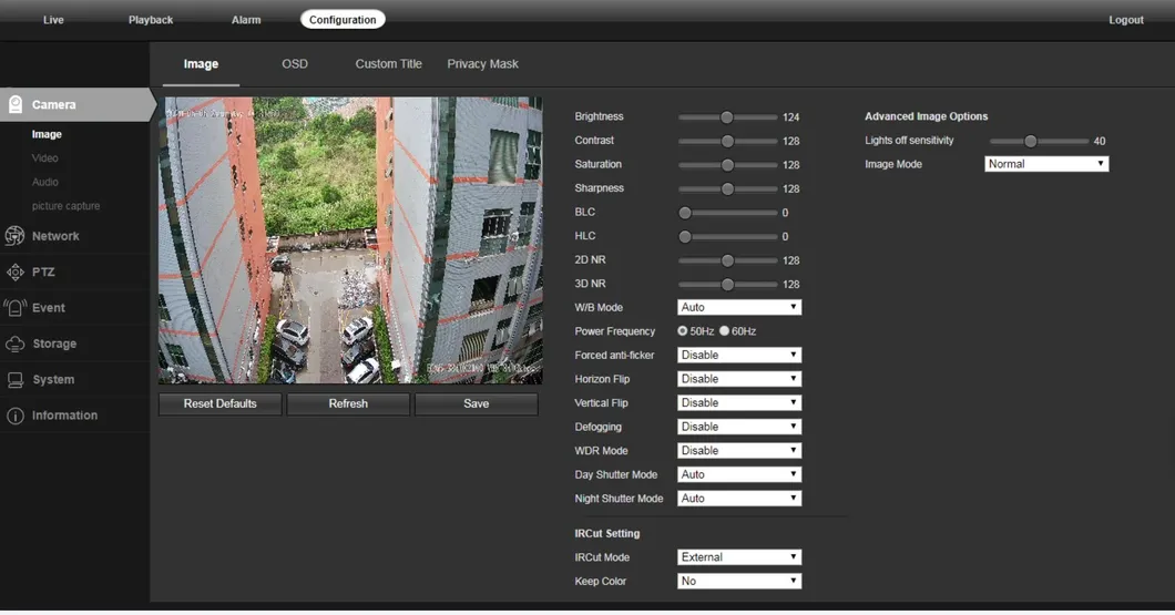 Web Menu Interface 1