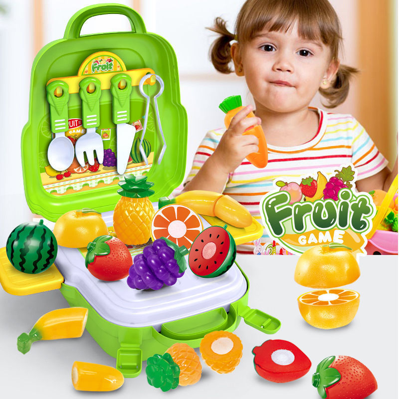 Children Simulated Portable Cooking Suitcase Kit