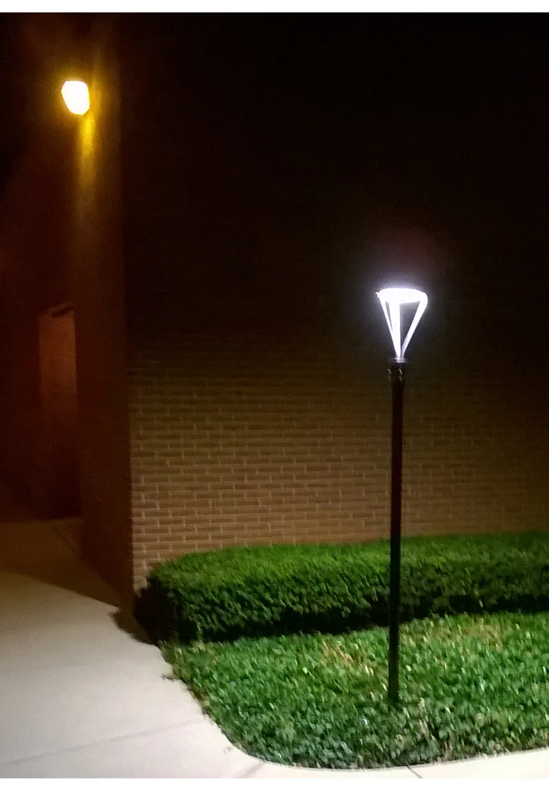 Solar Post Top Light Detail