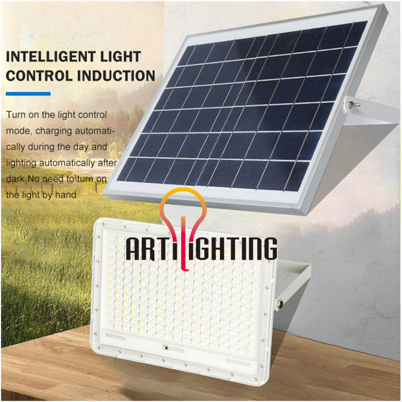 Energy Saving Sunshine 50W 100W Automatic Outdoor LED Solar Flood Lighting for Billboard