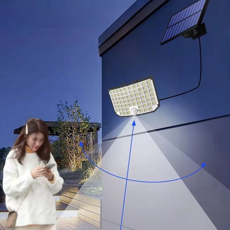 Solar LED Lights Outdoor Garden Waterproof Garden Wall LED Lights Solar Powered for Yard Patio Pathway