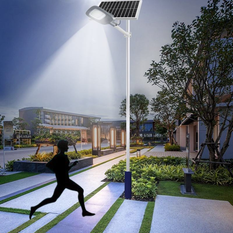 Aluminum RoHS CE 5000 Lumens High Efficiency Lithium Battery All in Two 80 Watt 120 Watt Solar Antique Street Light