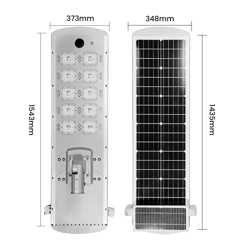 High-End Aluminum Shell Solar Street Lamp Outdoor 12, 000lm Commercial Grade Solar Safety Light-Emitting Diode Floodlight