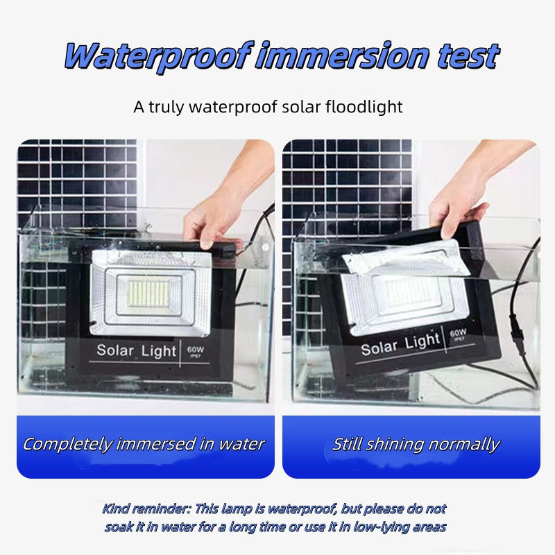 Brightest Solar Stadium Garden Powered Floodlight Outdoor Security Solar Flood Light 100W