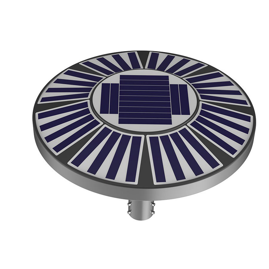 Outdoor Waterproof LED 20W Top Area Lamps IP65 Fence Solar Post Cap Light Plastic Walking Paths