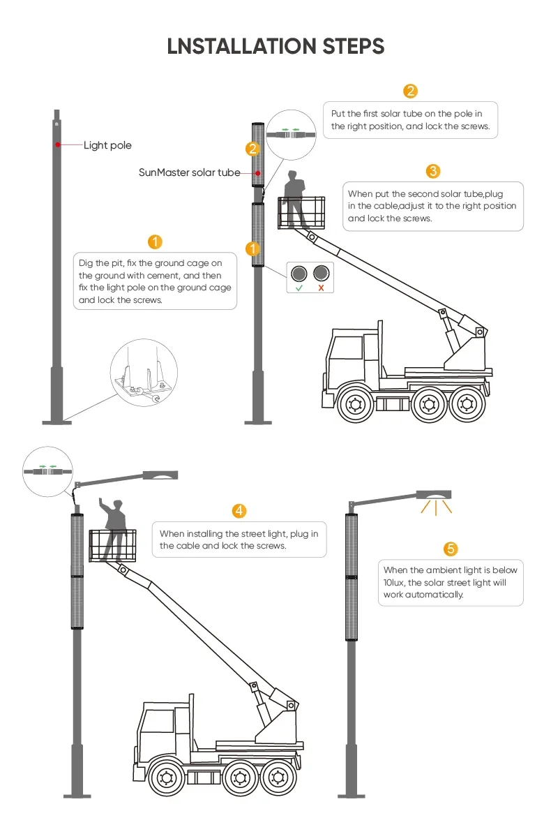 Solar Street Light Pole 8