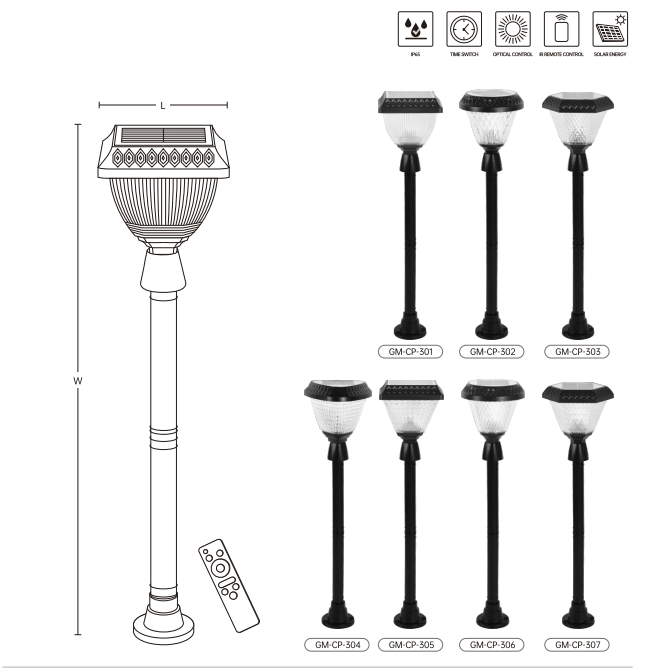 Elegant Solar LED Pathway Lights for Garden Walkways