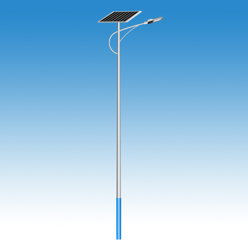 Outdoor Steel Pole LED Hybrid Vertical Wind Turbine Solar Street Light