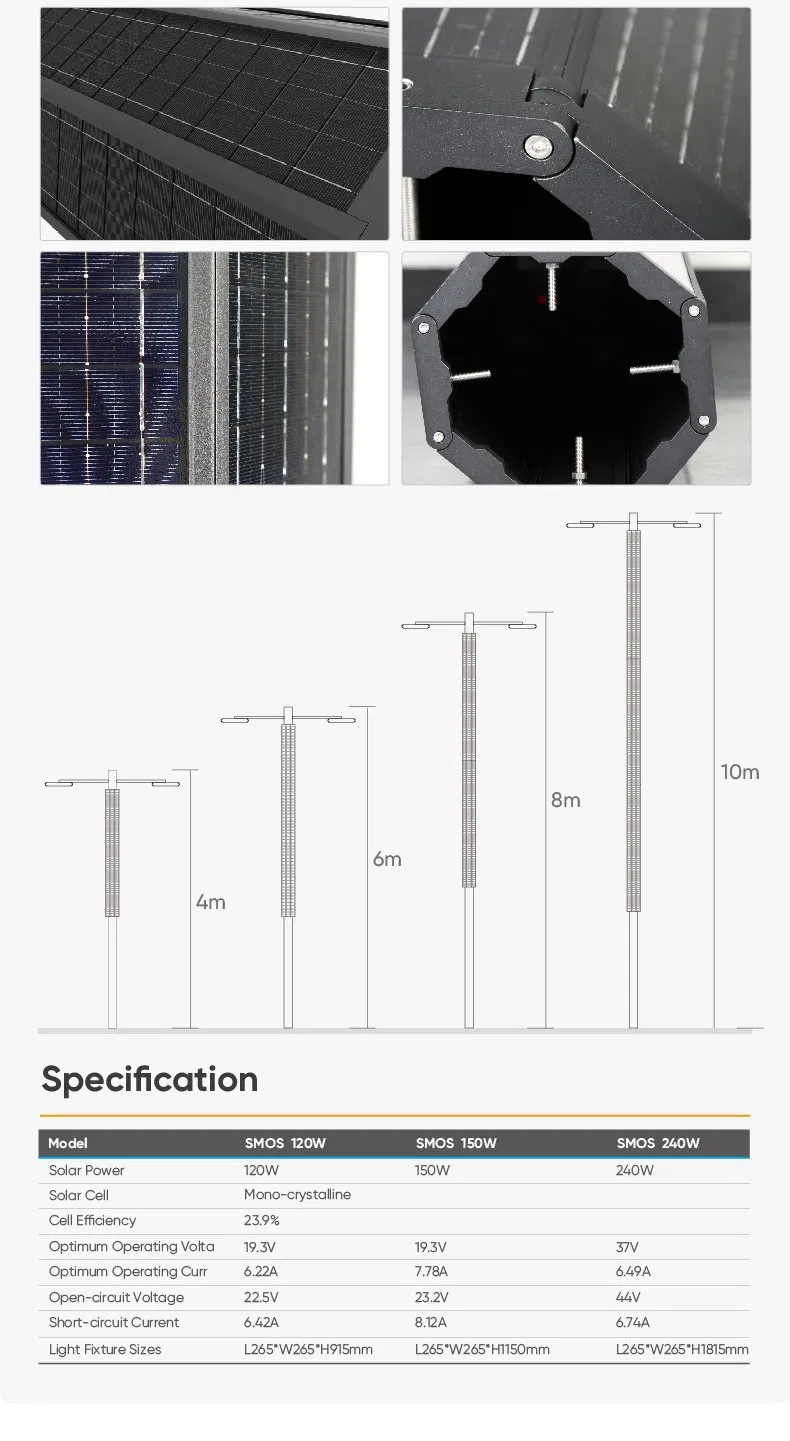 Solar Street Light Pole 4