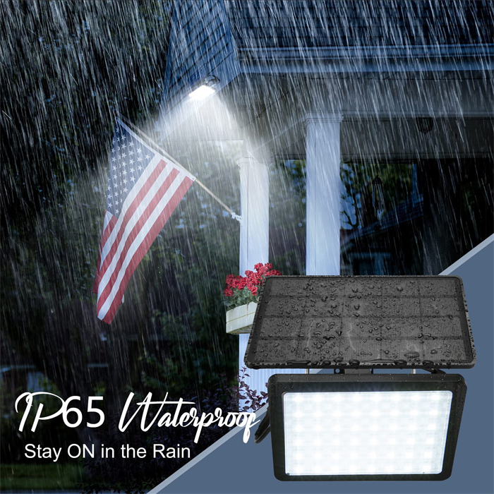 100 Watt Solar Lights Outdoor Bright Dusk to Dawn Light with Battery IP65 Waterproof Outdoor Solar Powered Security Flood Light