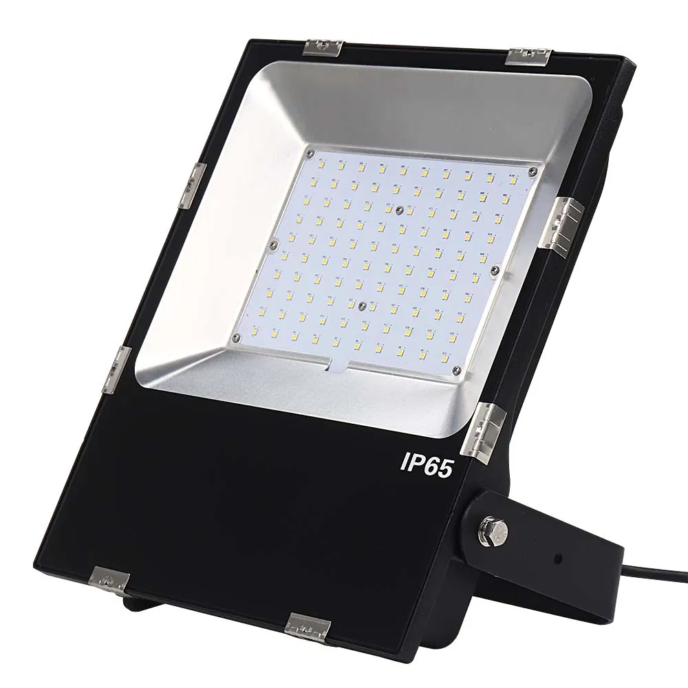 High Lumen 10W/20W/30W/50W/80W/100W/150W/200W Aluminum IP65 Outdoor Waterproof Dimmable Billboard Industrial LED Solar Floodlight