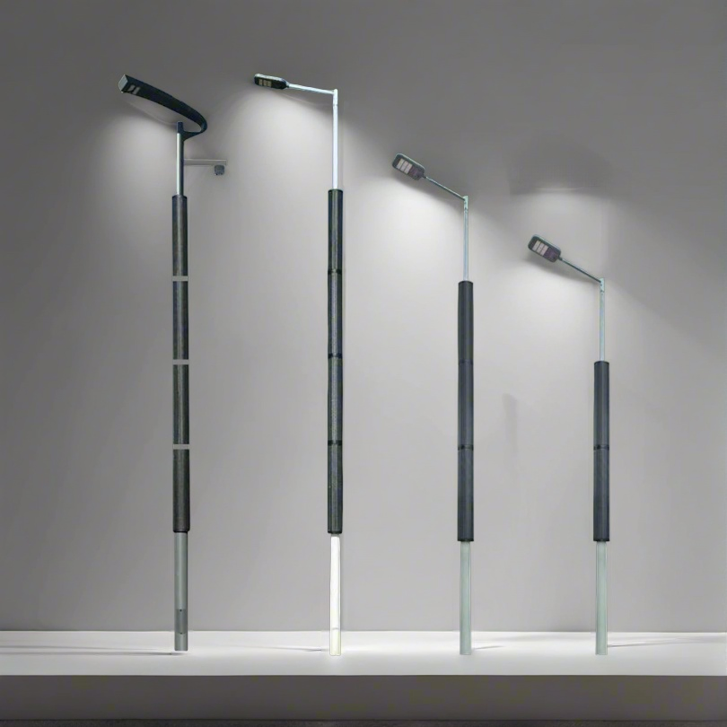 60W 80W High Power Long Lifespan Anti Dust Solar Pole Street Light with Vertical Solar Tube