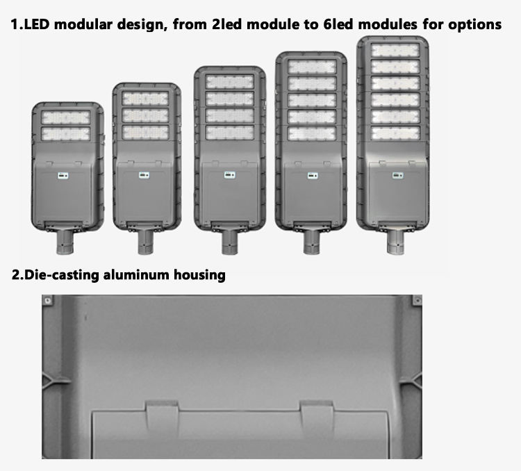 Split Type Solar Street Light Pole 50W-300W IP65 LED Solar Powered Light with Separate Panel