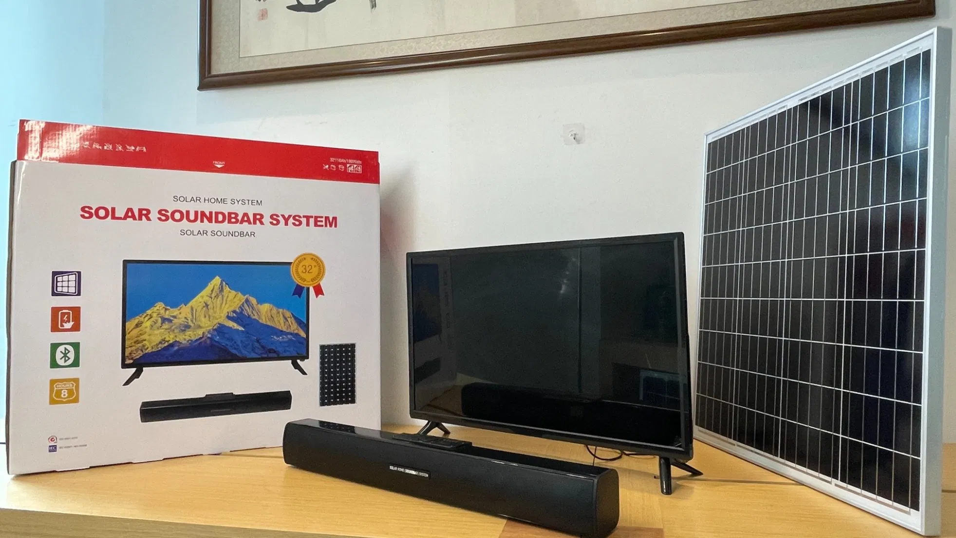 Pcv Solar Sound-Bar TV System for Solar Power Storage off Grid Solar Power System Solar Lighting System