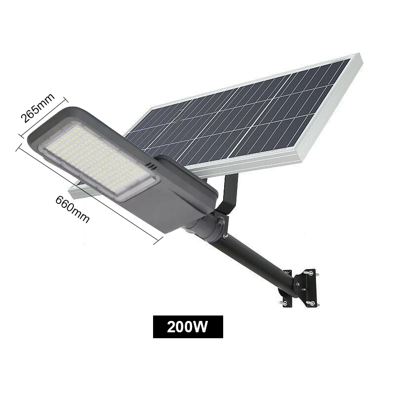 Split-Type Commercial Light-Emitting Diode Solar Street Lamp, Waterproof Aluminum Integrated Solar Lamp, IP65 Grade for Roads and Gardens