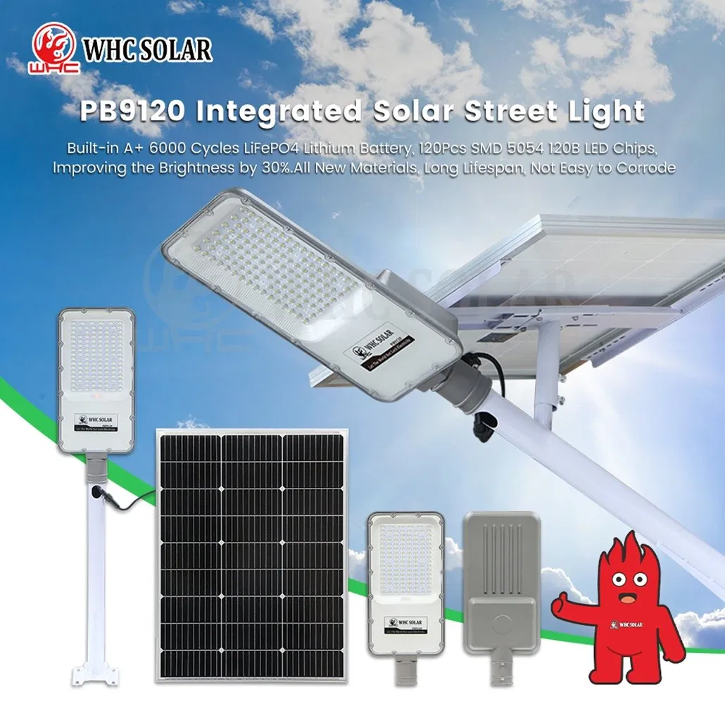High Efficiency LED Solar Street Light 120W Split Type Bridgelux LED Street Solar Lights