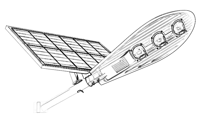 Solar Street Light 100W Price 150W Commercial The New All in Two 120W Solar Street Light Low Price