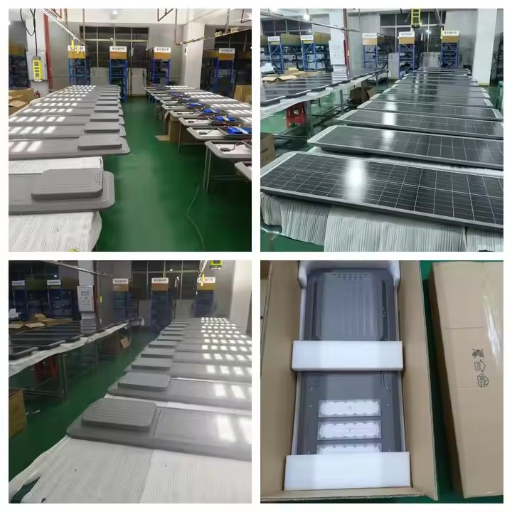 50W 100W 150W 200W 250W 300W Outdoor Aluminium Waterproof Integrated All in One LED Solar Street Lights