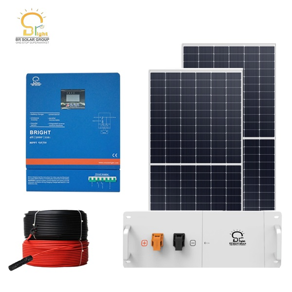 Customized Industrial Normal Panel Lighting Energy off-Grid Solar PV System Br-Solar Power