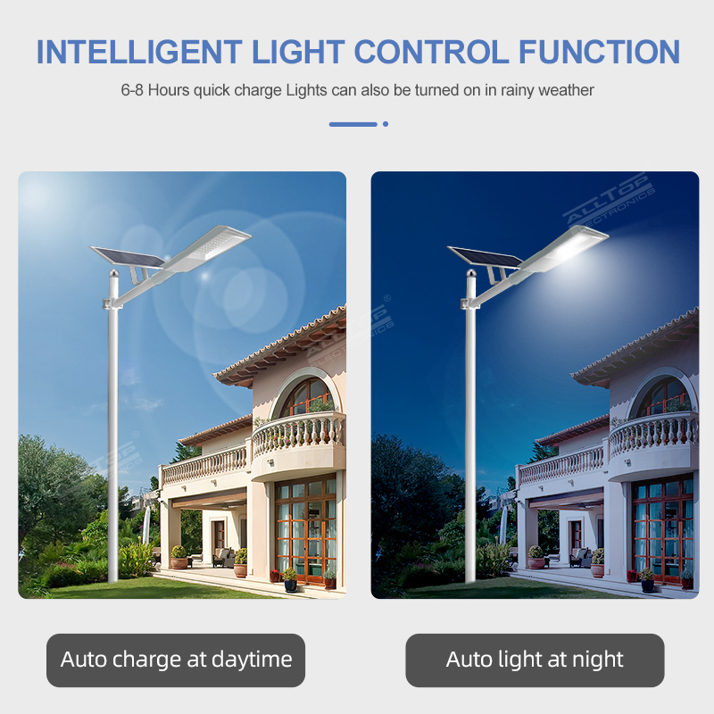 Alltop High Brightness SMD IP65 Waterproof 100W 200W Split Type Highway Road Outdoor LED Solar Street Light