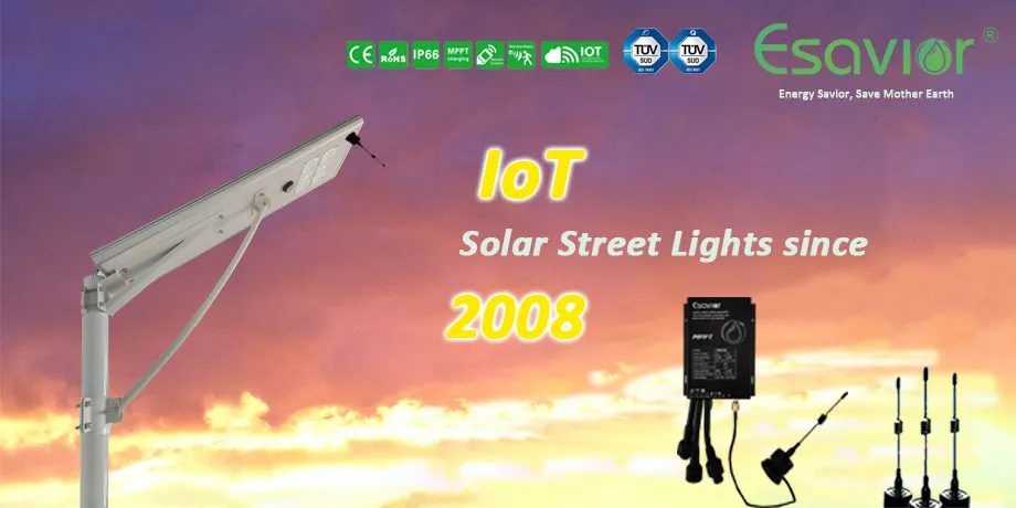 80W All in One Solar Sensor LED Street Light