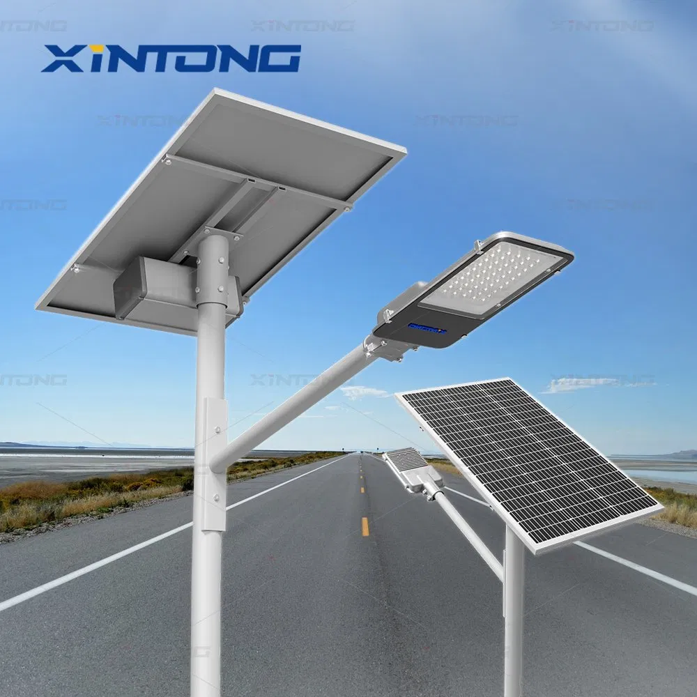 Xintong 60W 100W All in Two Waterproof Outdoor LED Solar Road Garden Street Light Light
