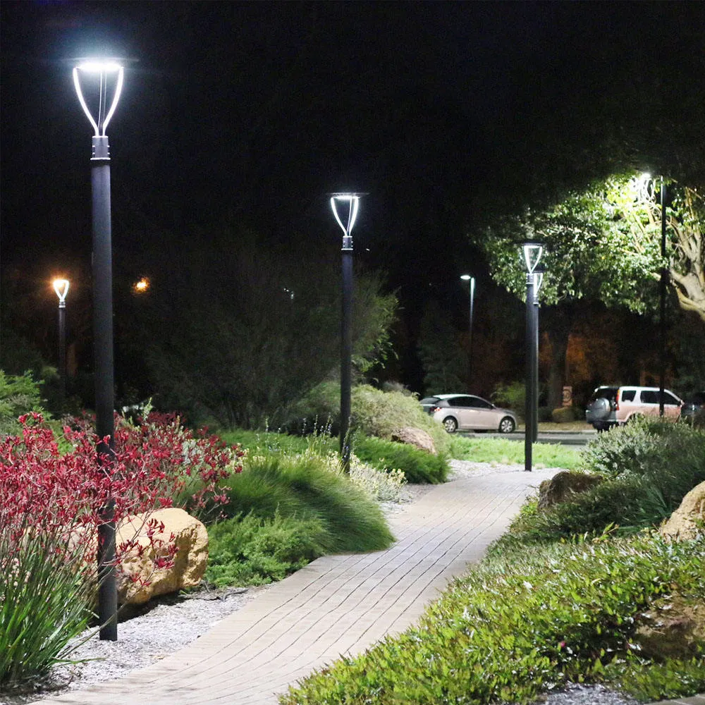 2023 Aluminium Outdoor Lighting LED Post Top Solar Lights for Area Roadway/Roadway Lighting