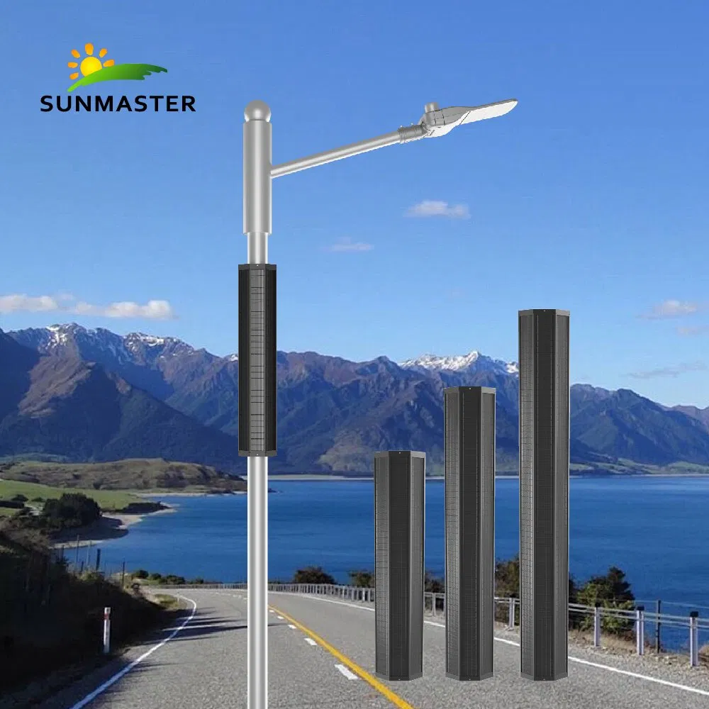 Top Vertical Solar Wrap Street Light Pole (Cylinder PV) Manufacturer Solar Street Light Solar Column
