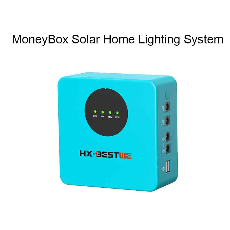 off-Grid Small Solar Power Energy System Emergency for Phone Charging Affordable Complete Solar Home 4 LED Tube Light Lighting System