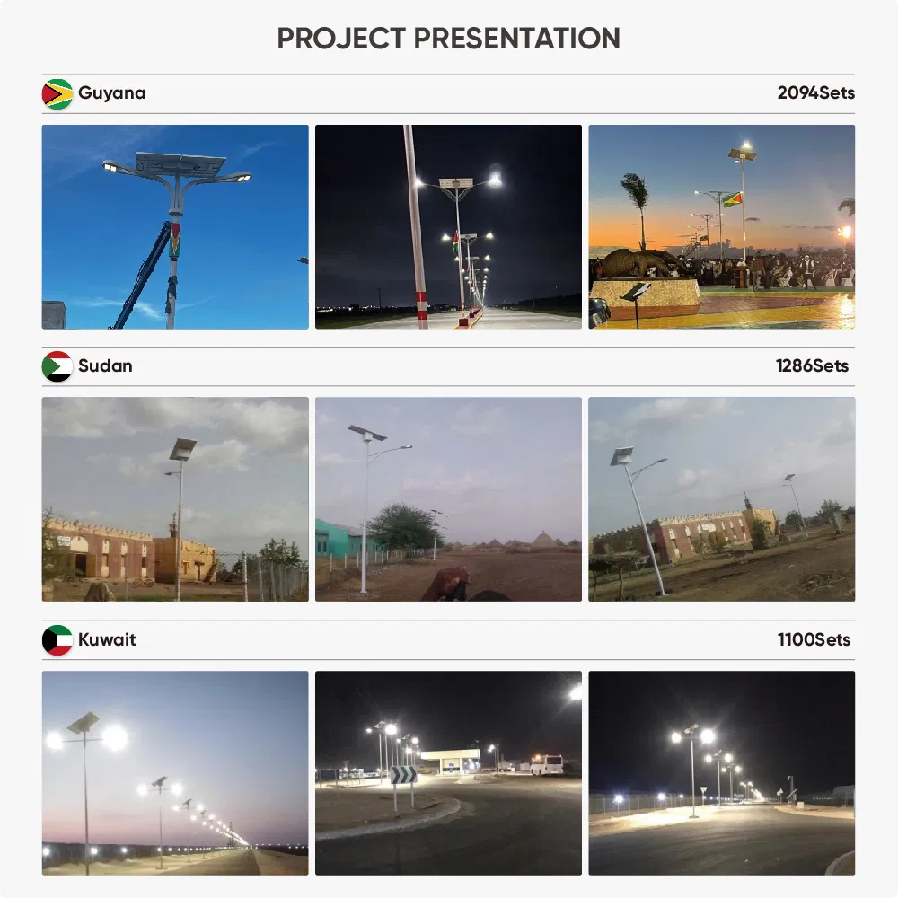 1000W Solar Street Light Lamparas Solares PARA Exterior Jardin Solar Street Light Split Type