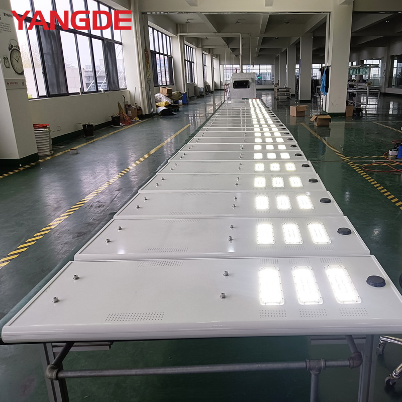 50W All-in-One Solar LED Street Light with Motion Sensor for Garden Pathway