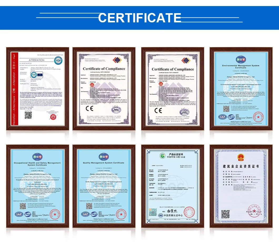 Certificates