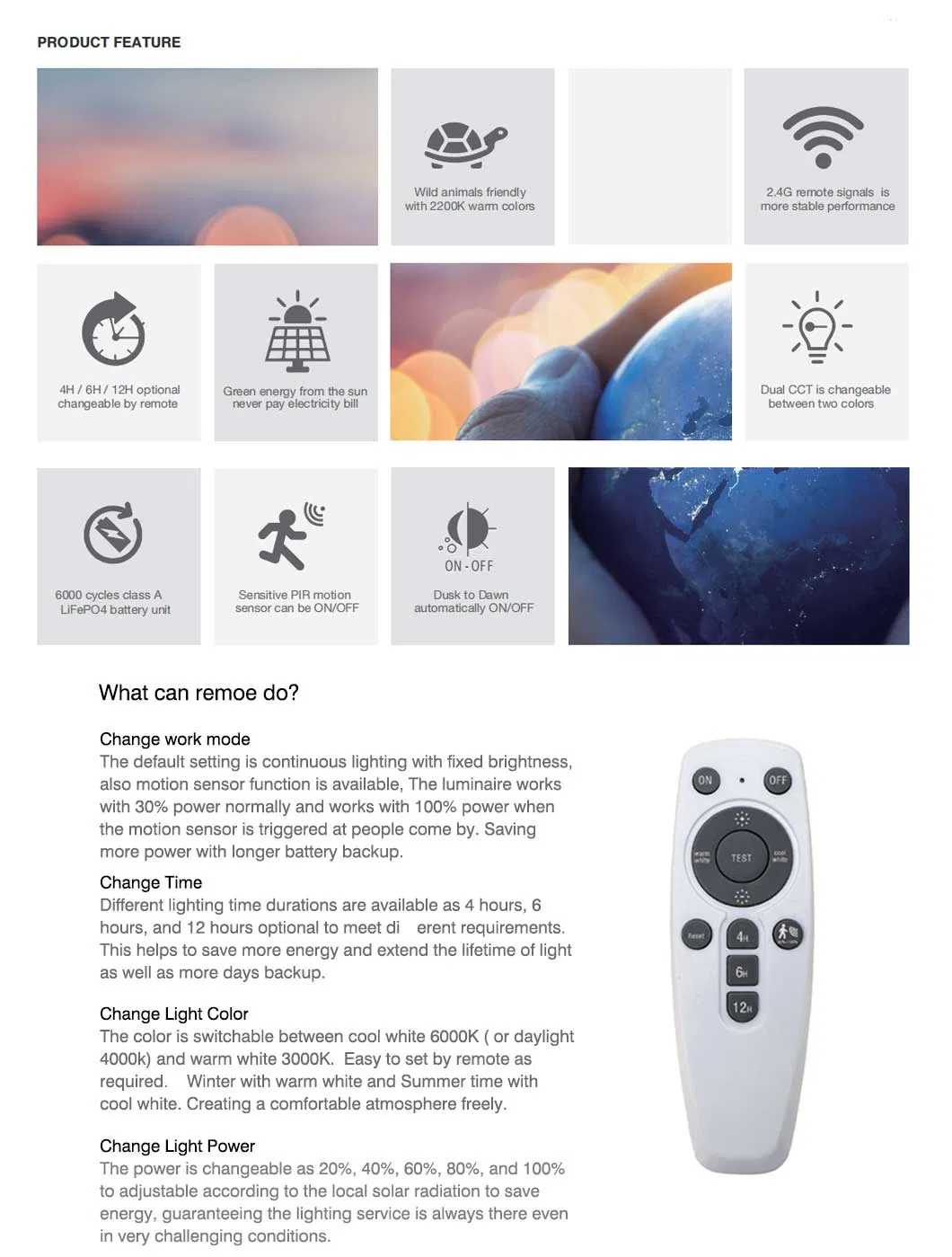 Solar LED Post Top Light Details 5