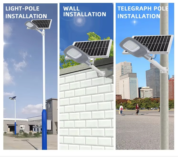 Aluminum RoHS CE 5000 Lumens High Efficiency Lithium Battery All in Two 80 Watt 120 Watt Solar Antique Street Light
