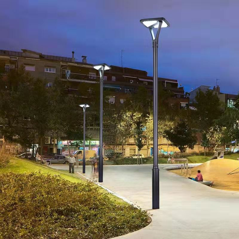 European Style LED Lighting Lamp Outdoor Pathway Garden Light Solar Parking Lot Lighting with Solar Panel