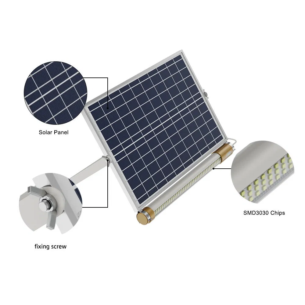 Customized Intelligent Split Type Outdoor Solar LED Tube Light Garden Street Light