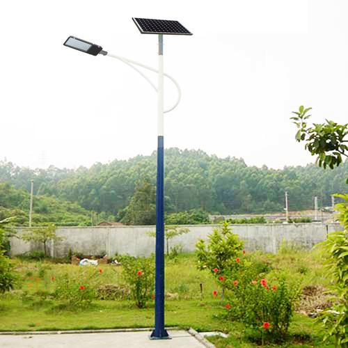 Outdoor Steel Pole LED Hybrid Vertical Wind Turbine Solar Street Light