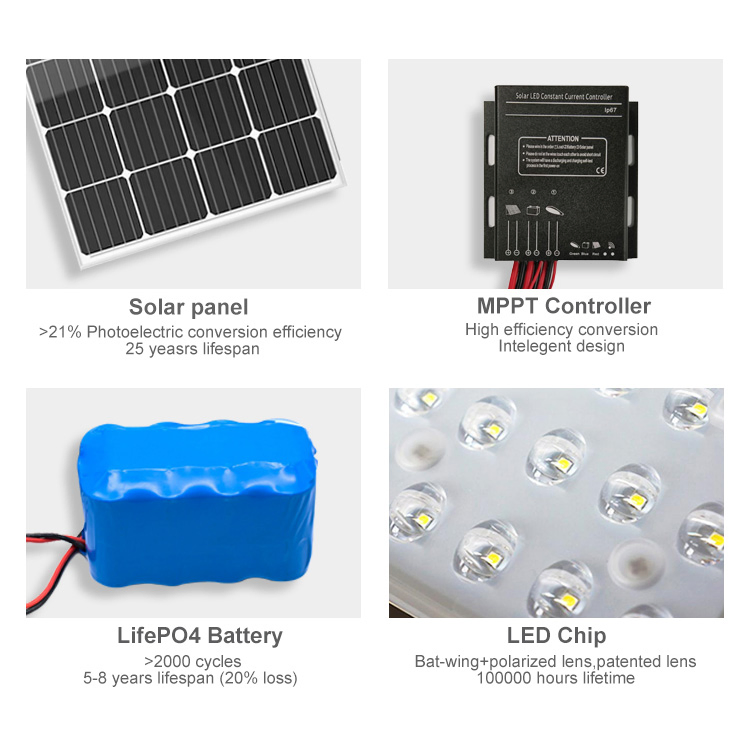High Quality Solar Road Lamp Split Type Aluminum Street Light