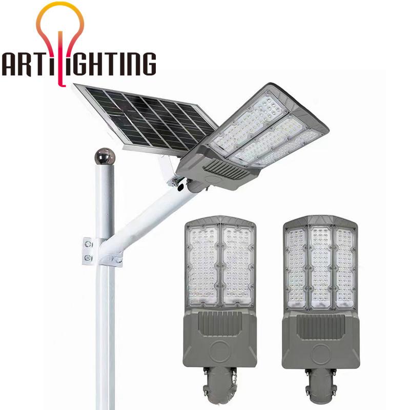 New Outdoor Sunshine Luminaire Lithmilum Battery Powered Highway Motion Sensor Automatic Parking Lot Square Solar Energy Street Light for Commercial Shop