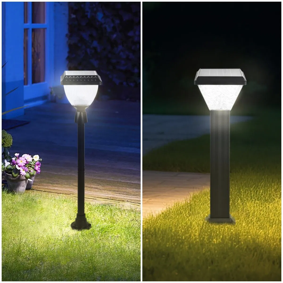 Elegant Solar LED Pathway Lights for Garden Walkways