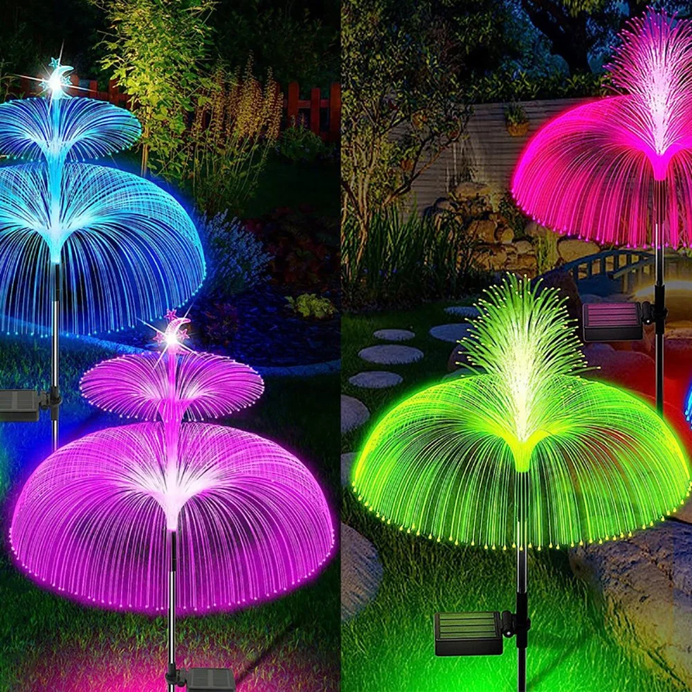 Solar Outdoor Lights Waterproof 7-Color Changing Garden Patio Pathway LED Lamp Ci24859