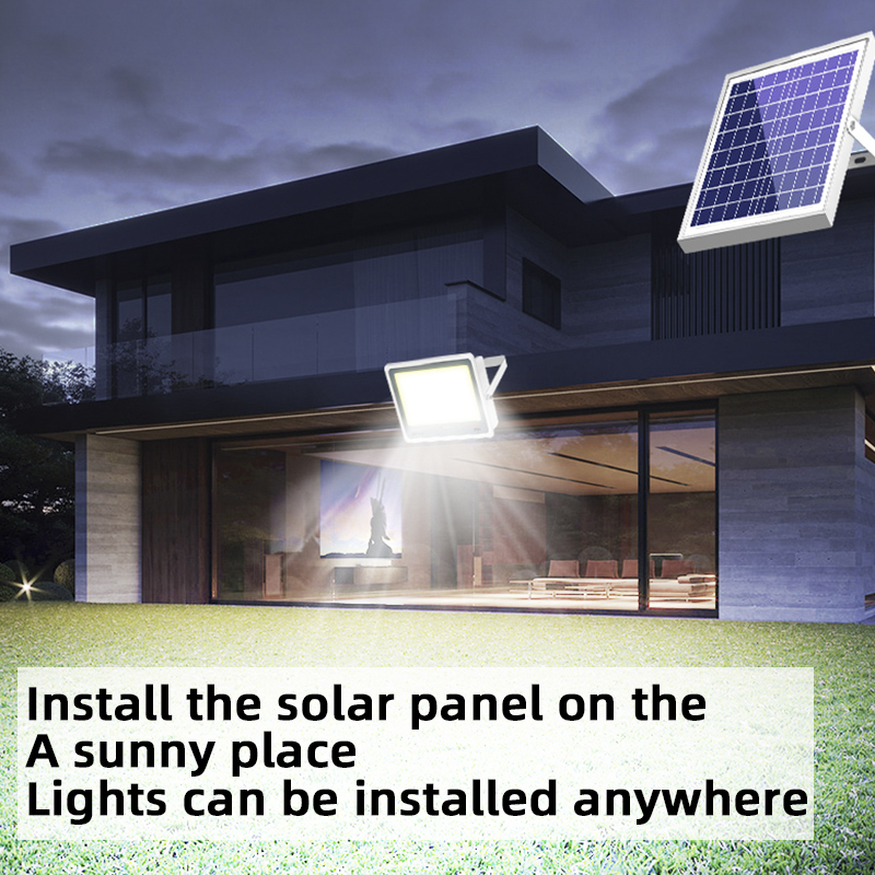 100W-400W IP65 Aluminum Solar LED Flood Light for Road Outdoor Use