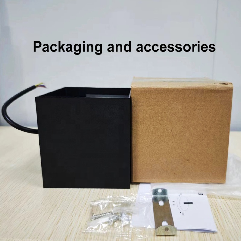 Landscape Cube Square LED Wall Light Outdoor Hotel Wall Mounted IP 64 Rating up and Down Lighting