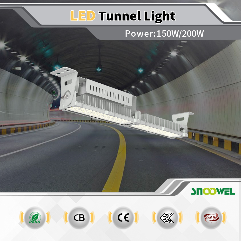 IP67 anti dust Commercial Industrial 150w LED Ceiling Linear Light for Workshop Warehouse Tunnel with tempering glass