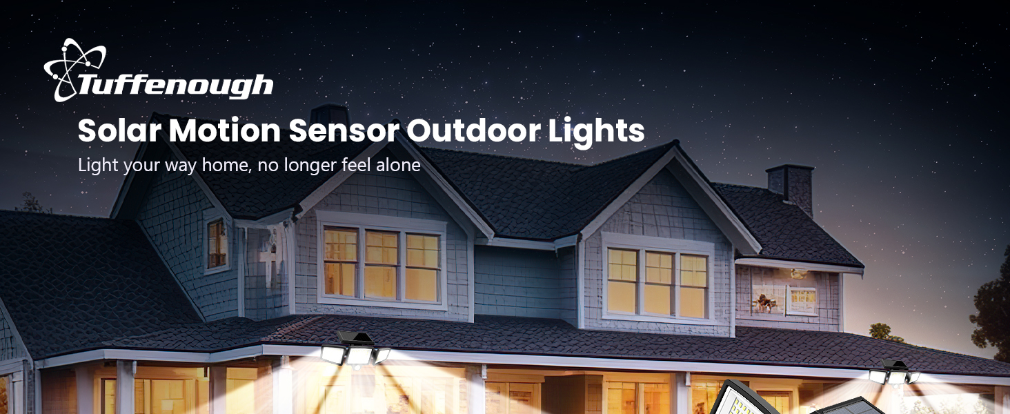 CXS Solar Outdoor Security Flood Lights Scene 1