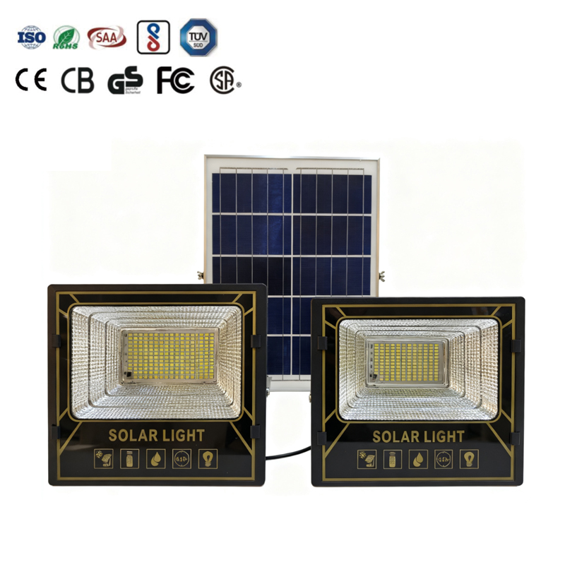 Solar LED Street Light Outdoor IP65 Waterproof 100W-1000W Flood Light 360 Beam Angle Remote Control Aluminum Alloy Garden