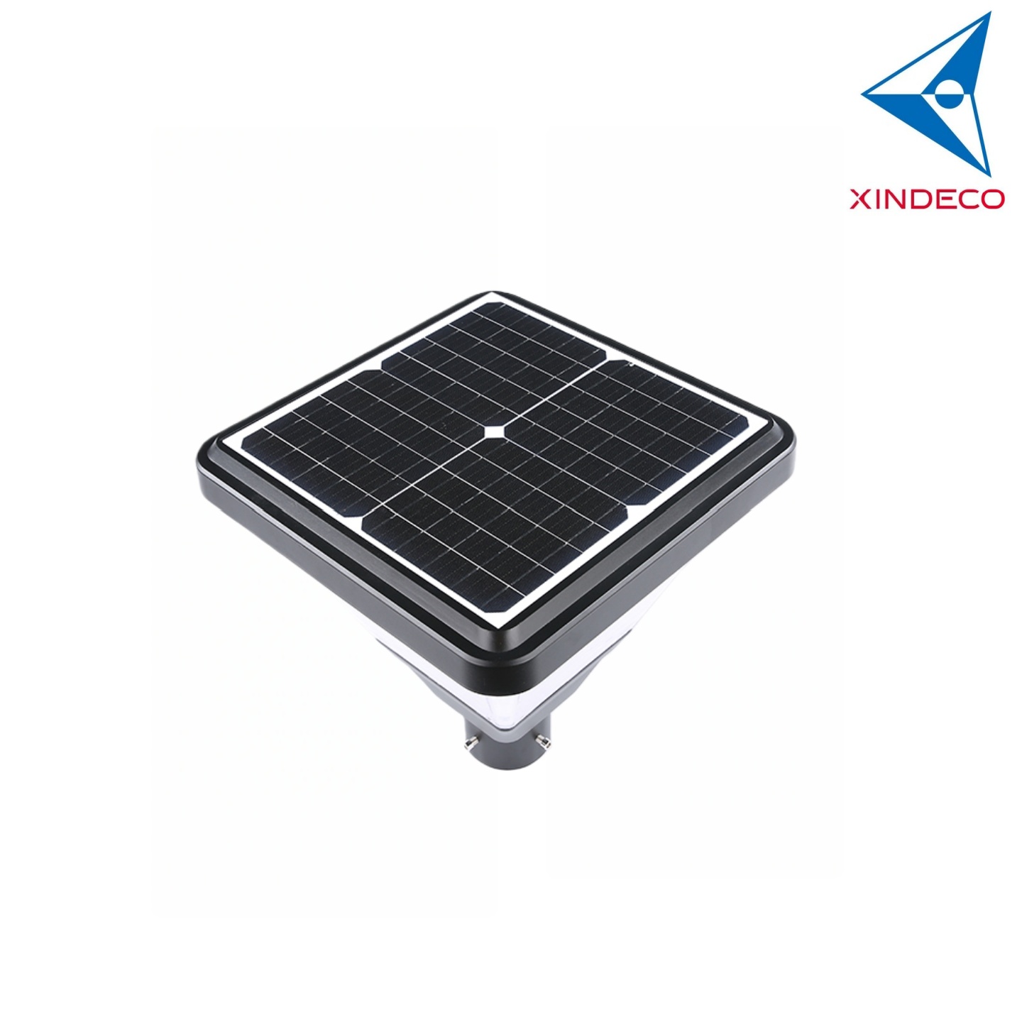 Xindeco 20W Solar LED Garden Light 180-200lm/W Poly Crystalline Panel 3.2V 20Ah IP65 Aluminum Alloy 5-Year Warranty Auto