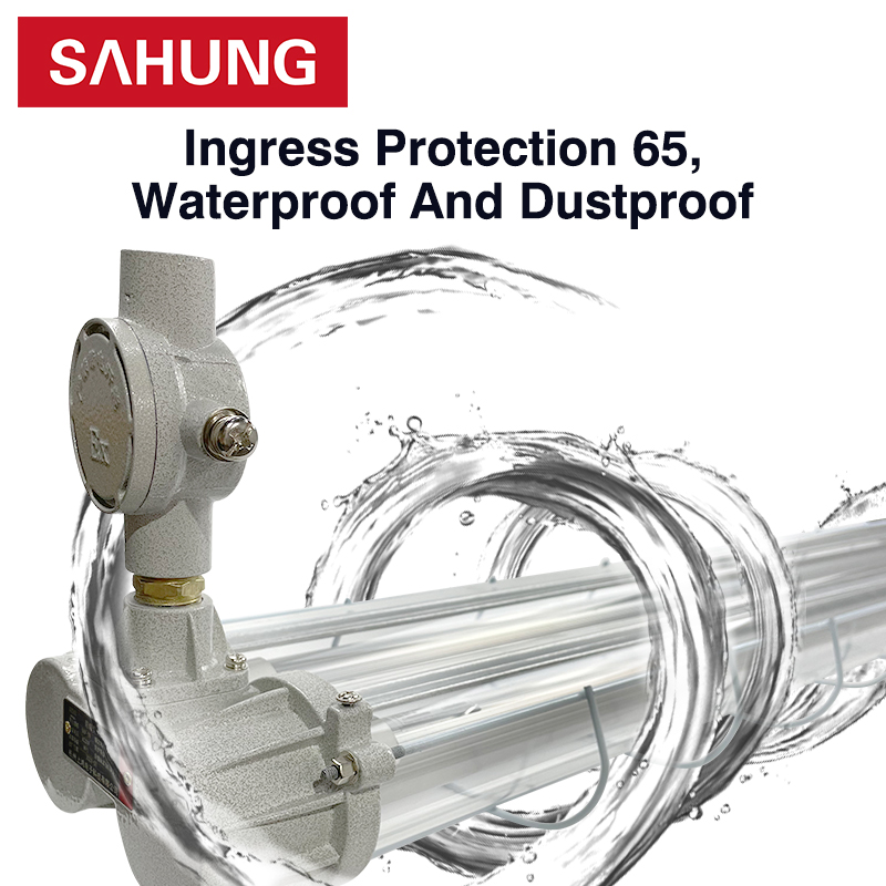 IP65 Waterproof Explosion-proof Led Light Working Light Tri-proof Garage Lamp Fire Proof T8 Tube Light Fixture