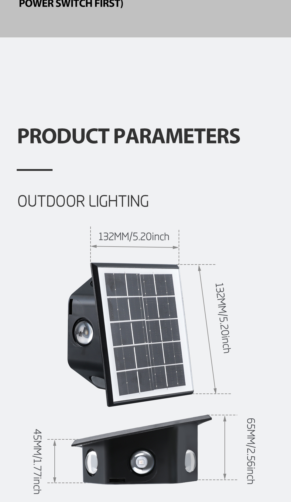 NEW Wall Lamp Solar Powered Outdoor Waterproof PHOTOELECTRIC INDUCTION Garden Lamp Fence Landscape RGB Solar Wall Lights