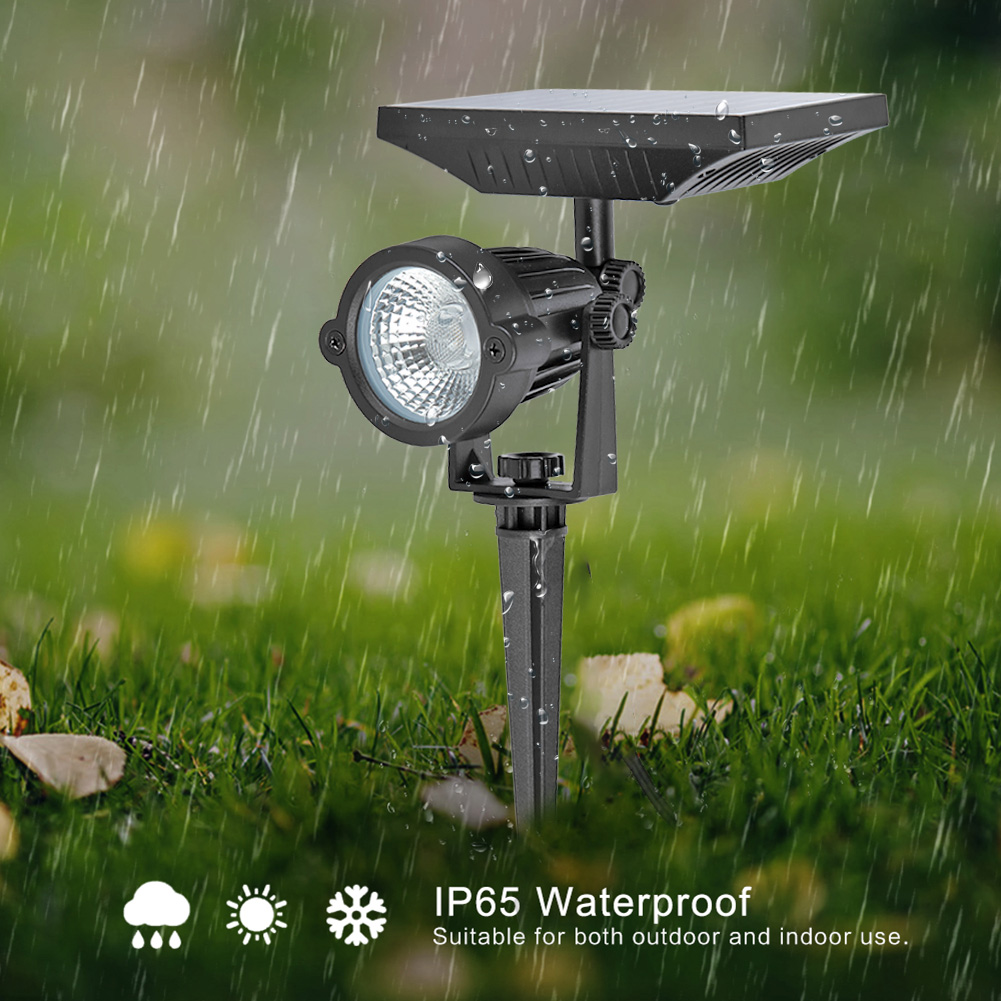 Solar LED Lawn Lamp Flood Light Spike Lighting Control for Outdoor Garden Path